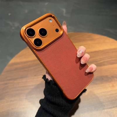 真凯夫拉磁吸无边框苹果17手机壳