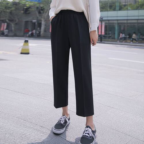 筒西装裤女筒西装裤女