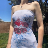 vest Sexy 性感抹胸印花弹力小背心 slimming elastic bra print