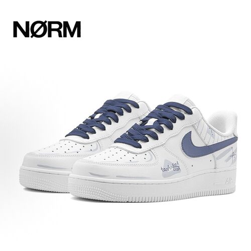 【定制球鞋】NikeAirForce1空军一号手绘DIY三角函数防滑低帮板鞋