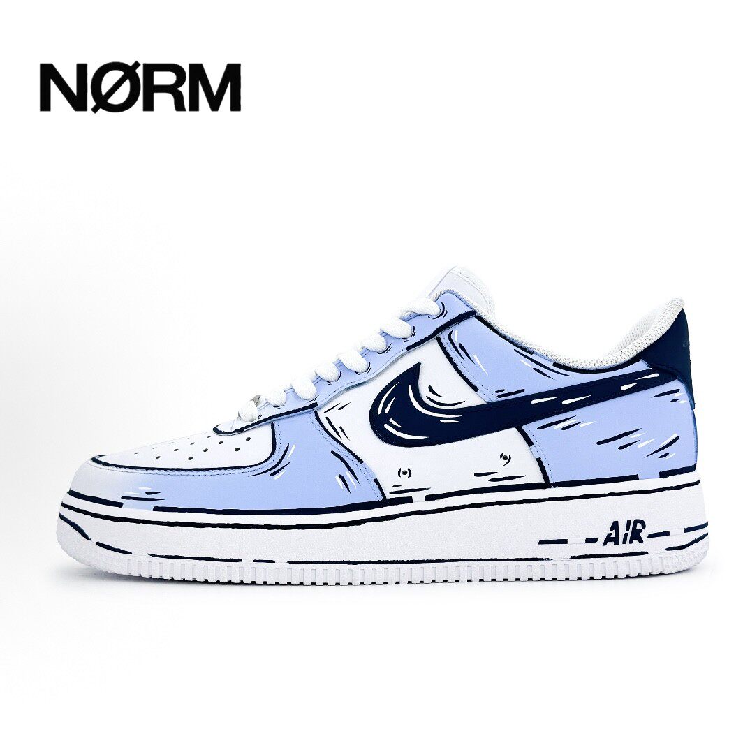 【定制球鞋】NikeAirForce1空军一号手绘DIY浪漫漫画涂鸦低帮板鞋