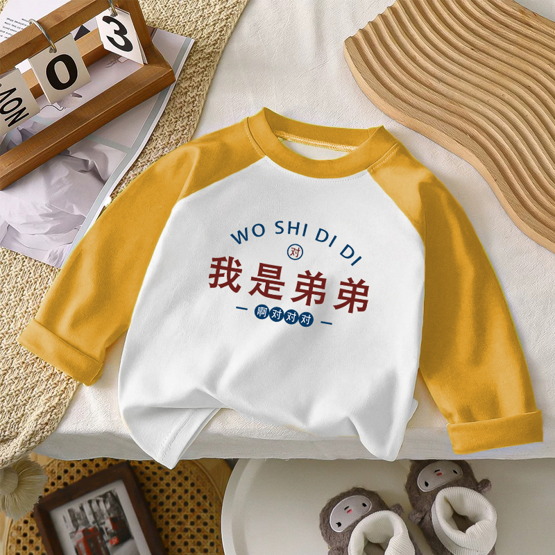 男童长袖春秋款T恤纯棉