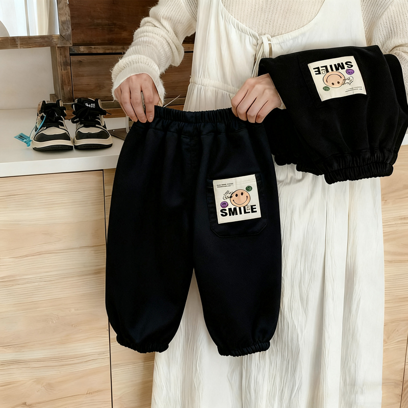 男童卫裤春秋款2025新款休闲裤