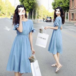 很仙 學(xué)生顯瘦連衣裙文藝女夏 清新韓版 法國小眾桔梗裙女2025新款
