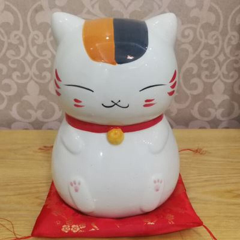 存钱罐夏目友人帐卡通男女生日只进不出陶瓷动漫猫咪老师储钱罐