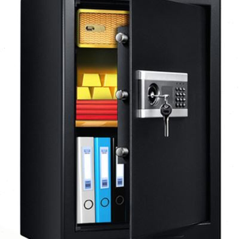 全钢保险柜家用办公小型 保险箱迷你入墙20高 保管箱床头钥匙防盗