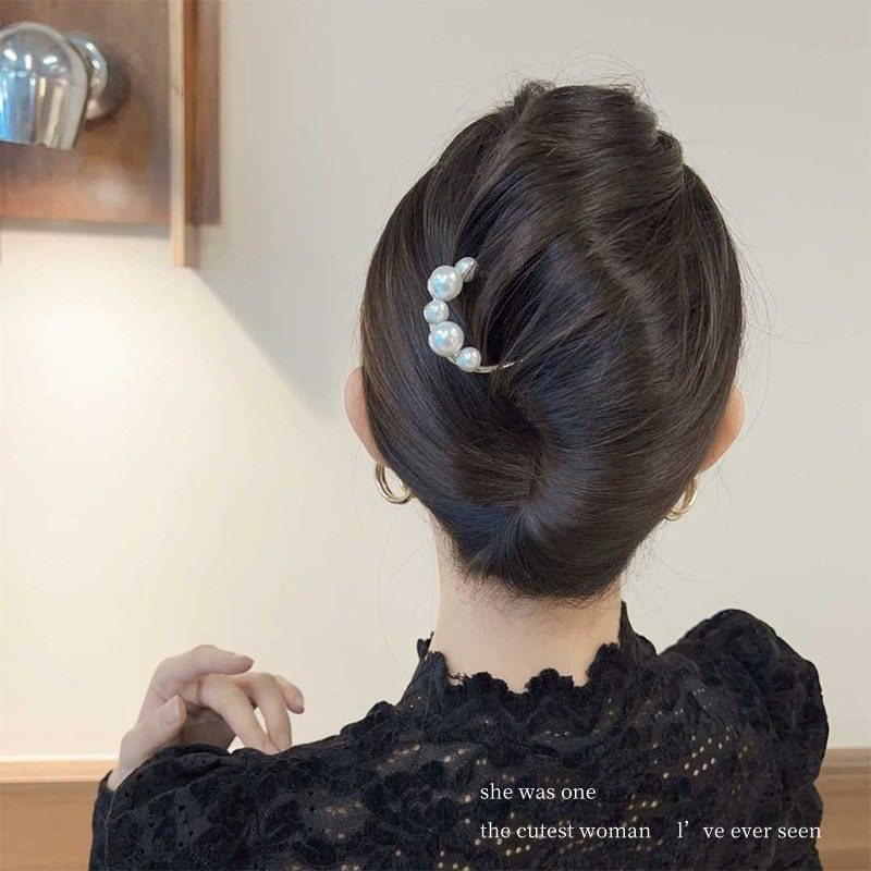 珠珠U型发簪新中式盘发钗步摇气质古风簪子汉服旗袍头饰,饰品/流行首饰/时尚饰品新,发饰,淘宝优惠券,粉丝福利购,淘宝优惠卷