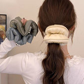 睡眠枕头大肠发圈新款 填充发圈发绳头饰大号扎头发头花发饰新款