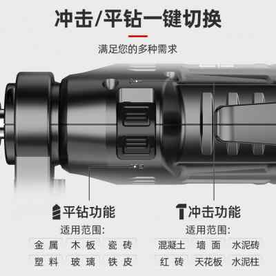 日本质造冲击钻家用多功能轻型防尘大功率电锤打混凝土专用电钻头属于什么档次？