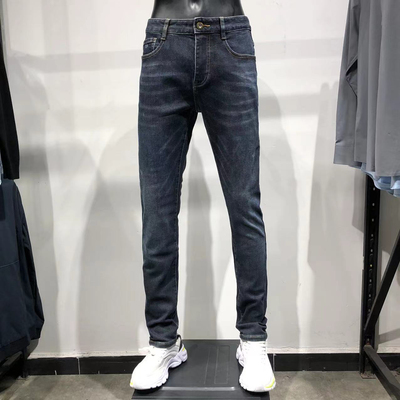 正品大牌！秋冬吸光发热牛仔裤男