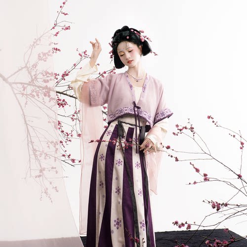 春和新品翩翩日常汉服套装女天丝