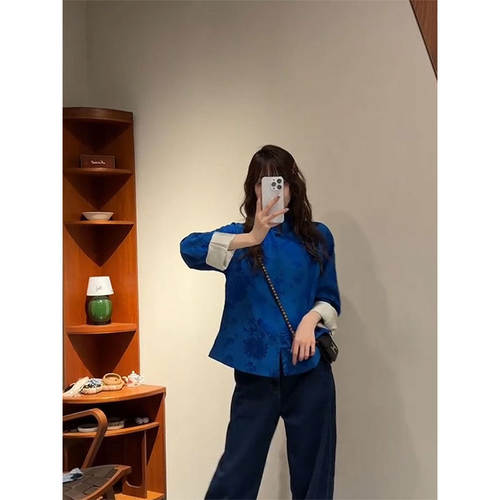 新中式禅意唐装小衫女秋季新款