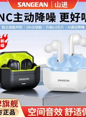 山进Blues18主动降噪入耳式无线蓝牙耳机电竞游戏高音质超长续航