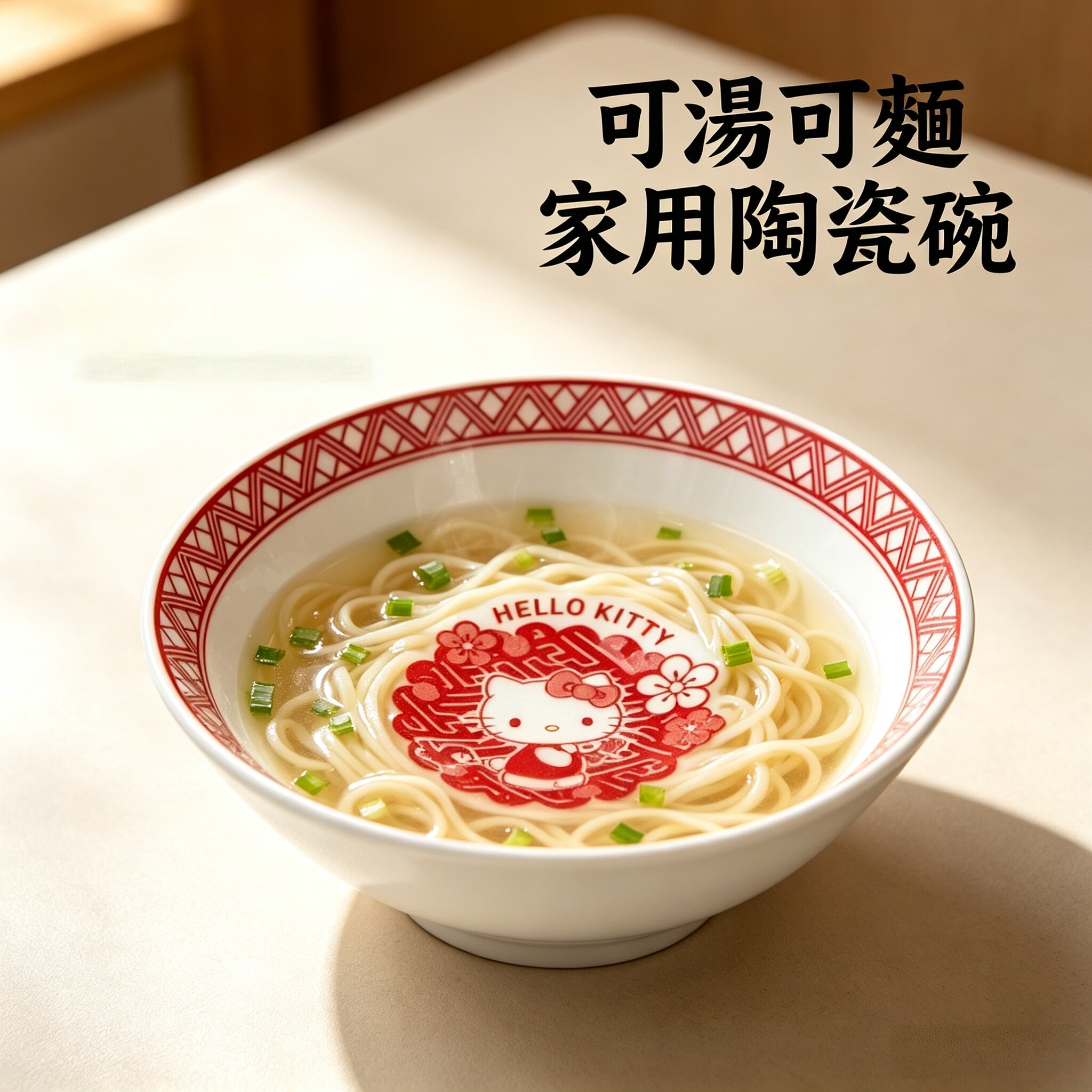 HelloKitty日式陶瓷汤面碗