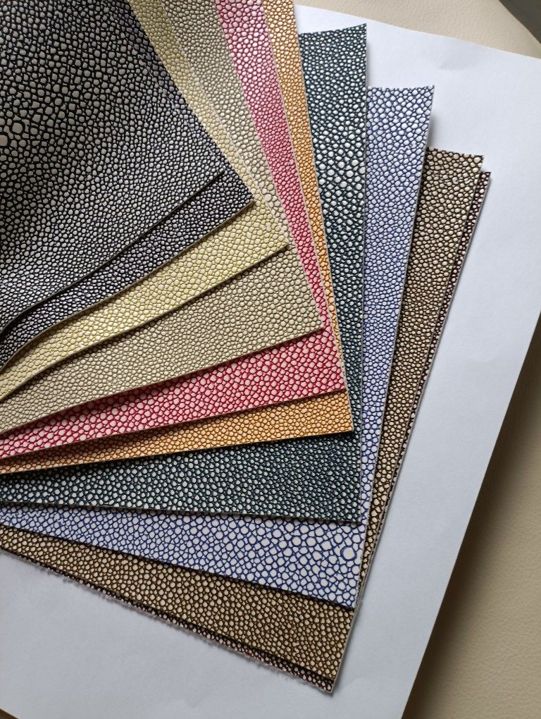 珍珠鱼魔鬼鱼皮纹人造革特殊纹路家具沙发皮床包包皮革