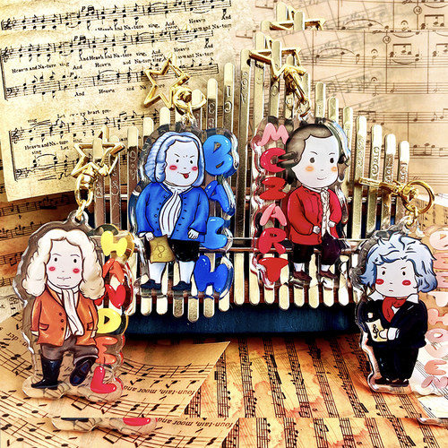 音乐家人物钥匙扣ClassicStar