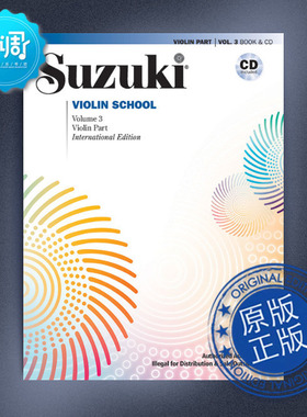 铃木小提琴学校 3 Alfred 原版乐谱 00-49294