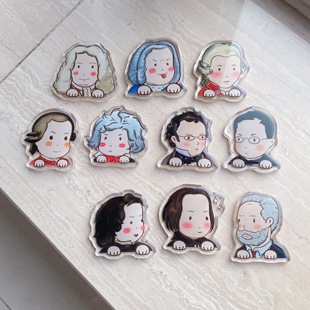 ClassicStar 音乐家大头冰箱贴