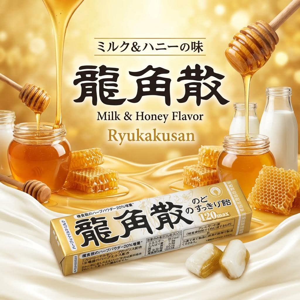 日本原装进口龙角散含片粉末润喉糖颗粒护嗓原味无糖薄荷清凉