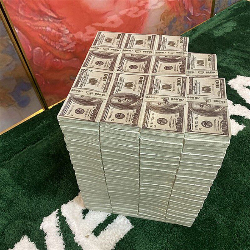 正确版本nigo美金座凳现代潮流家居树脂矮凳美元钞票装饰摆件凳子