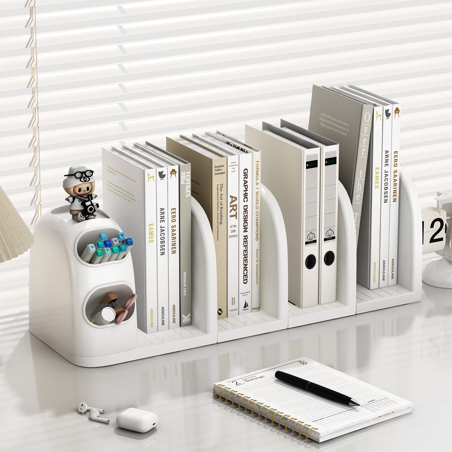 桌面书立书架学生书本书桌立架分隔板笔筒置物架收纳盒