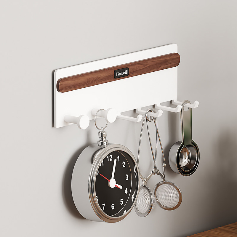 胡桃木磁吸挂钩冰箱侧面挂架厨房壁挂门后吸铁石强力收纳排钩挂钩,收纳整理,磁吸收纳板,淘宝优惠券,粉丝福利购,淘宝优惠卷