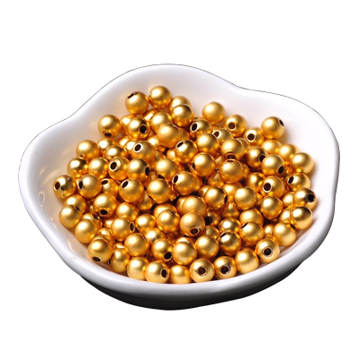 沙金珠子磨砂小金珠哑光