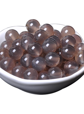 7A天然灰玛瑙珠子散珠