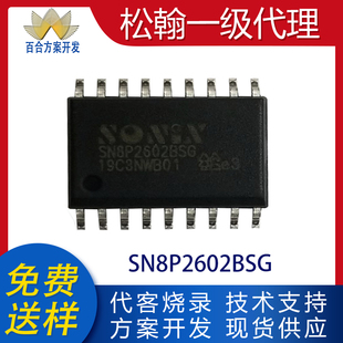 SN8P2602BSG SN8P2602BPB贴片SOP18/DIP18松翰单片机IC代开发程序