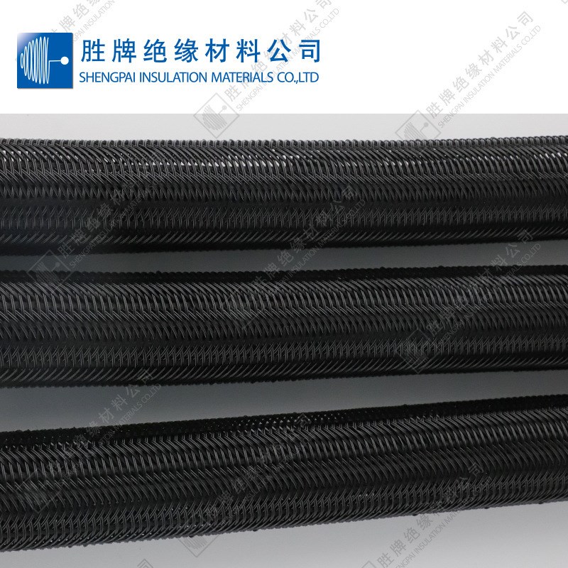 阻燃尼龙编织网管PET网状伸缩套管黑色蛇皮网耐磨避震电线护套管