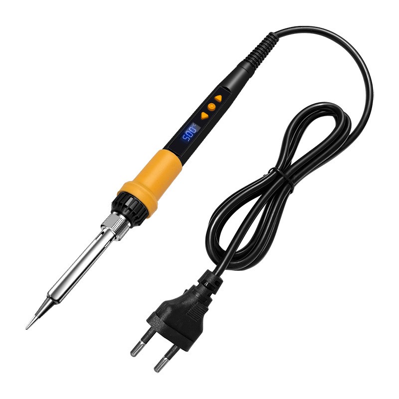 新品908D电烙铁套装80W数字显示调温烙铁带开关焊接直供