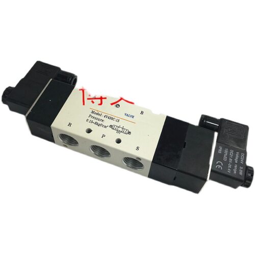 精品/普通/电磁阀4V430C-15 AC220V DC24V三位五通中封式
