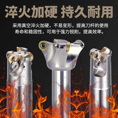 数控铣刀杆R5圆鼻EMR铣刀把装RPMT1003牛鼻CNC加工合金飞刀杆加长