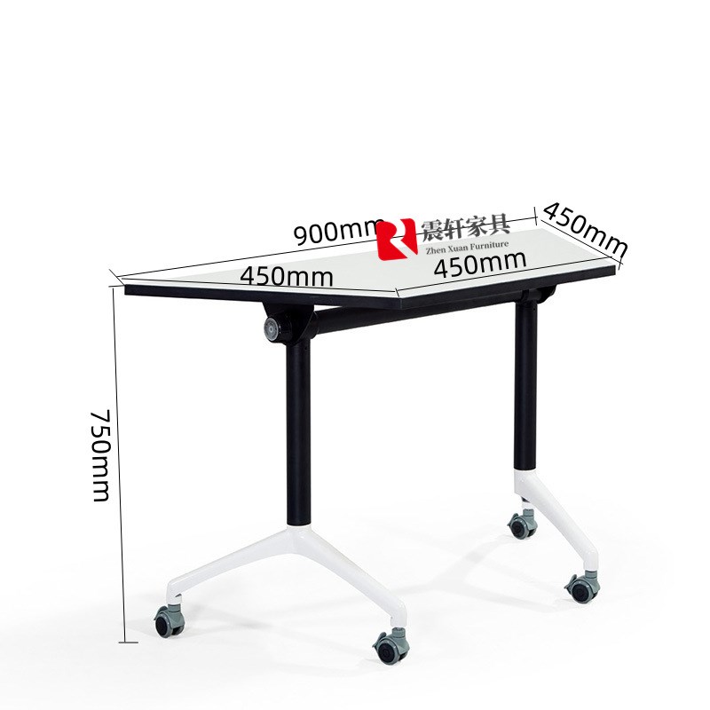 办公家具折叠会议桌培训室移动六边形培训桌教培拼接长条桌梯形桌