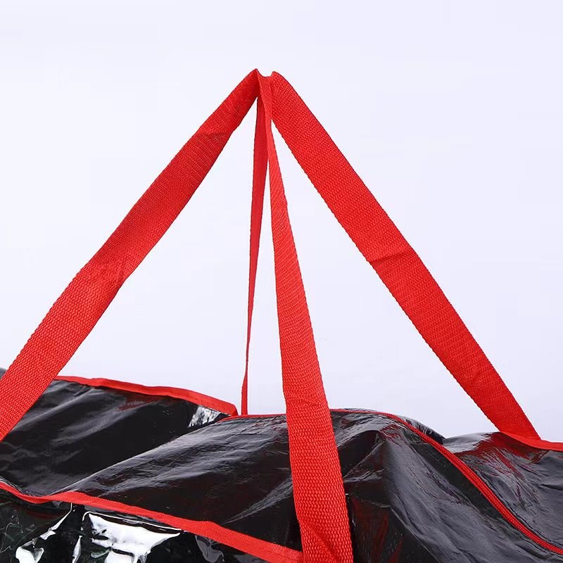 厂家直销PE+PVC单面透明7.5FT/9FT人造圣诞树收纳包 衣物收纳袋