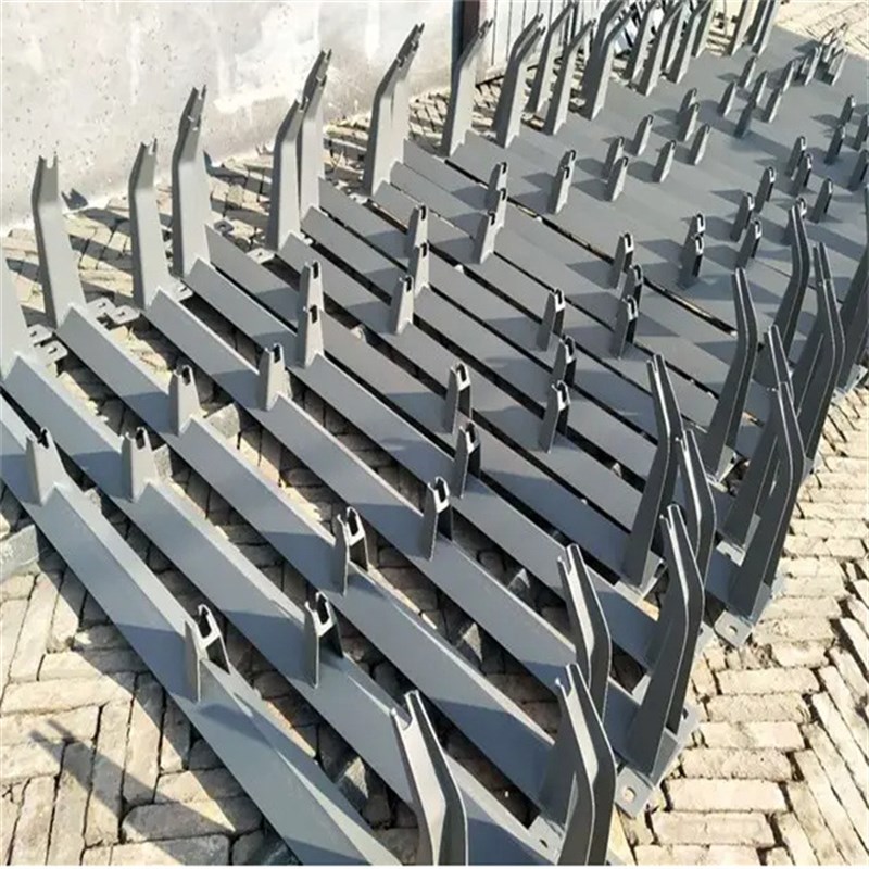 不锈钢托辊支架 摩擦 槽型 平行下调心 V型 吊架 结构稳定