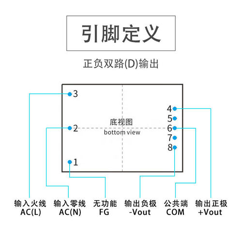 HAW20_S,D,E-F2 AC-DC开关电源20W隔离电源模块220V转5V12V15V24V