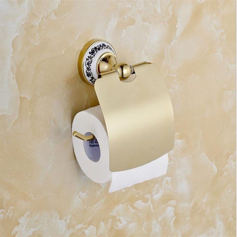 不锈钢金色纸巾架酒店卫生纸架卫生间卷纸架免打孔厕所厕纸架