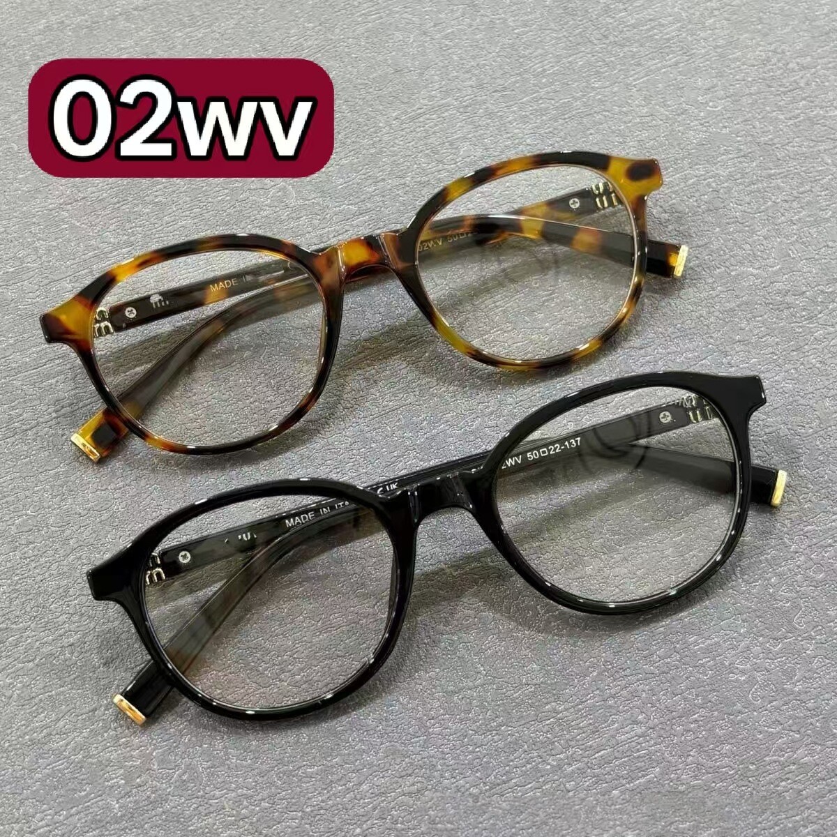 缪家时尚平光镜防蓝光女款02wv近视眼镜框可配度数镜架休闲眼镜