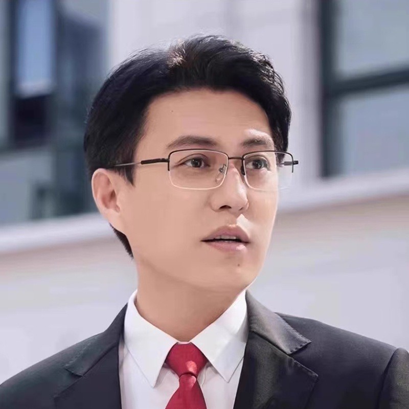 防蓝光手机老花眼镜男士商务半框时尚超轻记忆钛合金舒适中老年