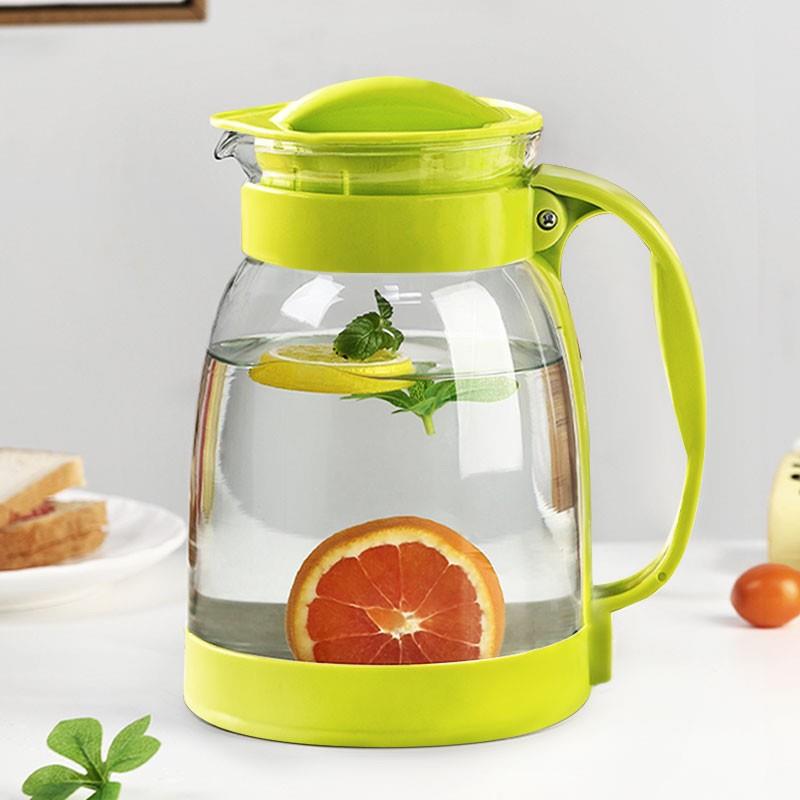 冷水壶大容量玻璃水壶耐高温凉水杯茶壶套装家用果汁壶泡茶凉水壶