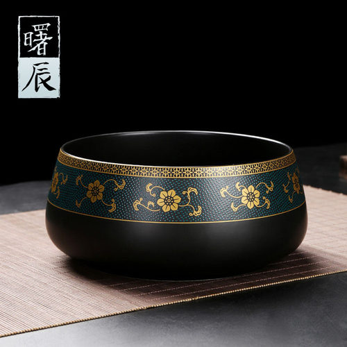 陶瓷大号茶洗家用功夫复古禅意