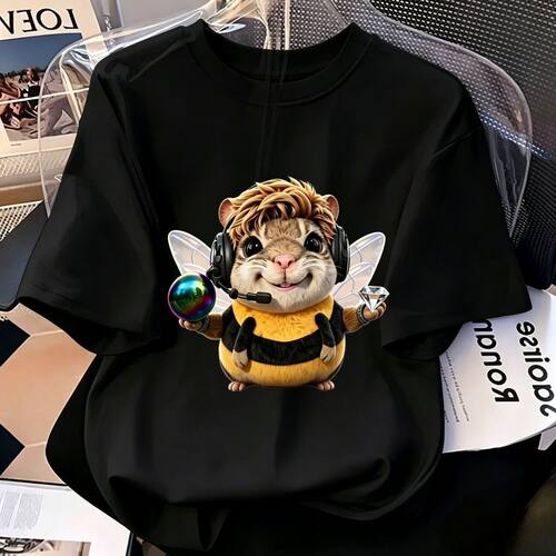 新款夏季三角洲行动衣服威虫哈基蜂男女中大童纯棉短袖潮流t恤