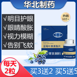 【华北制药】飞蚊黄斑蓝莓叶黄素酯片华北制药官方正品