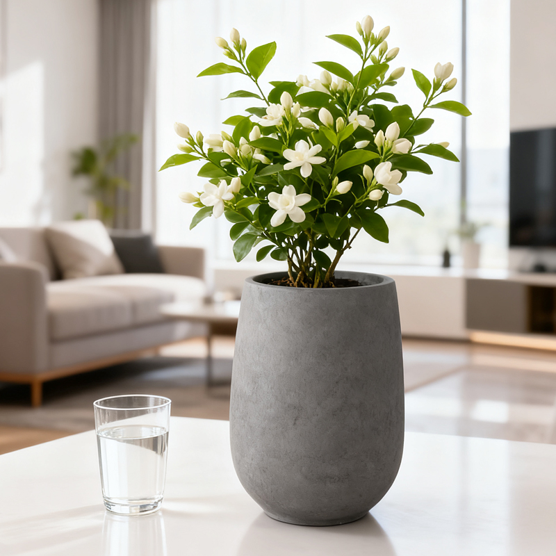 镁泥花盆轻奢高级感蝴蝶兰花龟背