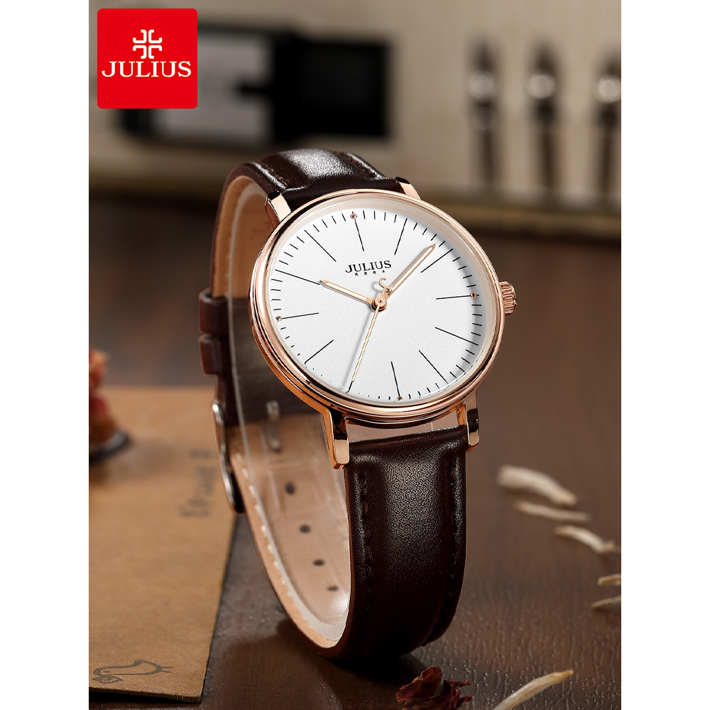 聚利时手表女士款ins简约大气复古学生女生2024新款时尚轻奢女表