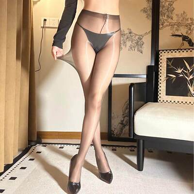 珞樱640针8492一线档8493高密油亮丝袜超薄柔滑油光透明连裤袜