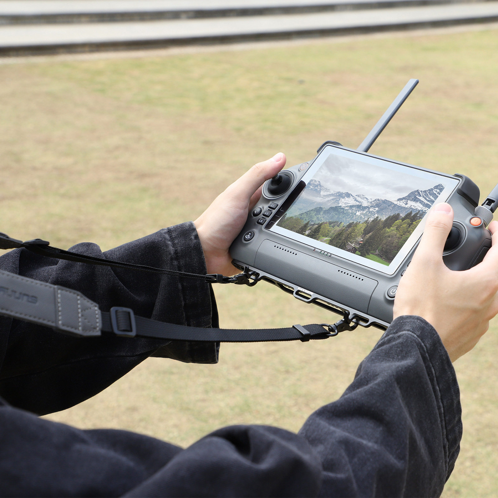 DJI DJI DJI M30T 산업 농업에 적합 T50 농업 보험 40 스크린 원격 제어 끈 RC PLUS 스트랩 끈 이중 버클 가죽 어깨 끈 무료 끈 드론 액세서리