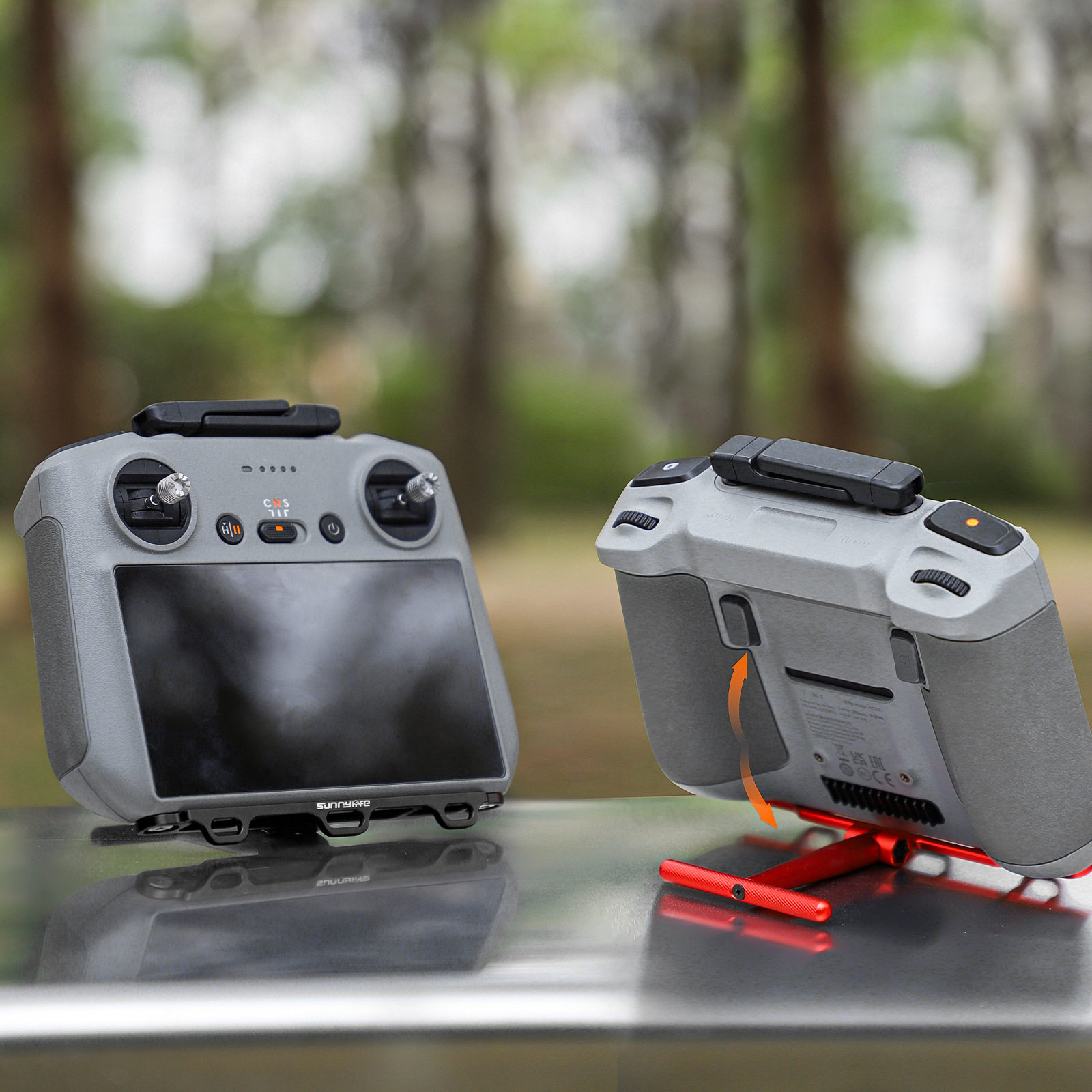 화면 원격 제어 끈이 있는 DJI RC 2|1에 적합 YU 3|AIR 3|2S 원격 제어 끈 미니 3|4PRO 끈 휴대용 배꼽 지원 배꼽 지원 다기능 브래킷 드론 액세서리