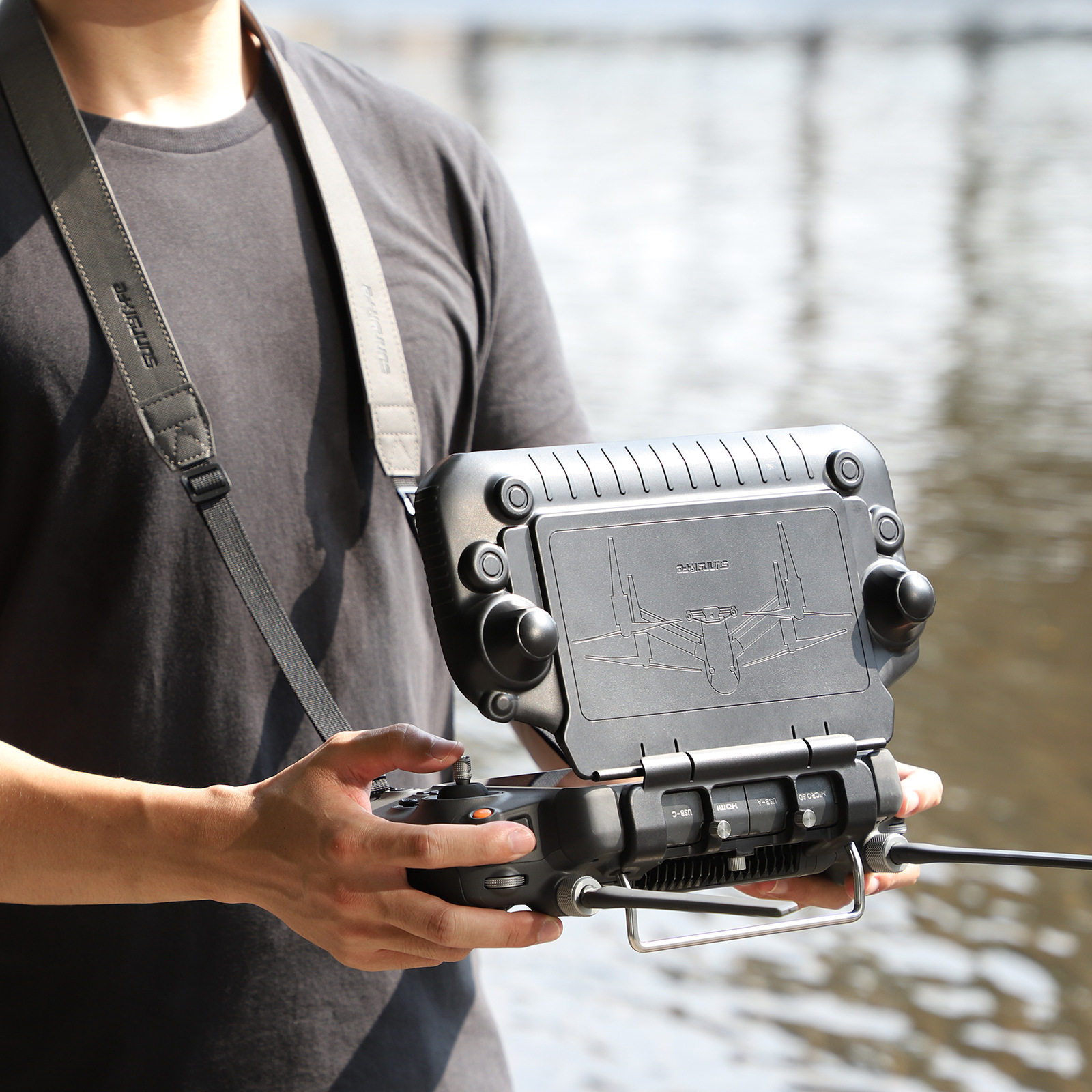 DJI DJI M30T JINGWEI 산업용 기계 RC PLUS에 적합 스크린 원격 제어 음영 보호 커버 INSPIRE 3 매는 밧줄 버클 T40|T20P 농업용 로커 보호 드론 액세서리